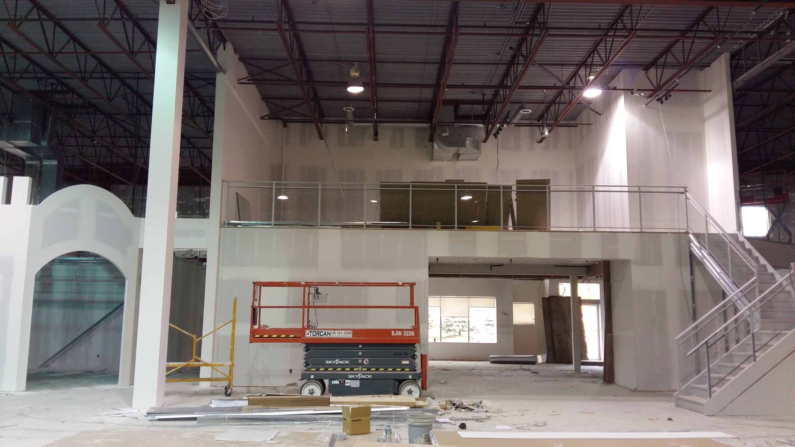 Steel Framing & Interior Finishing – Industrial Warehouse Unit